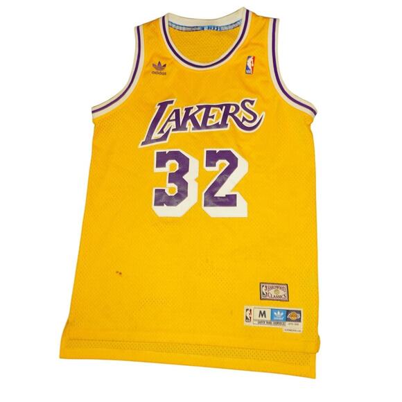 Adidas Hardwood Classics Los Angeles Lakers Magic Johnson #32 Jersey - Size M - Picture 1 of 7